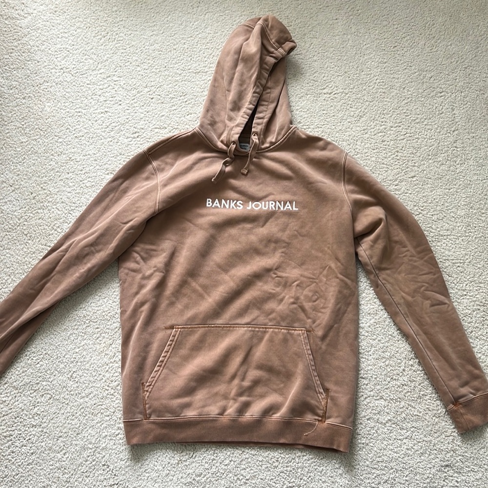 Banks Journal Label Fleece Hoodie with Pockets